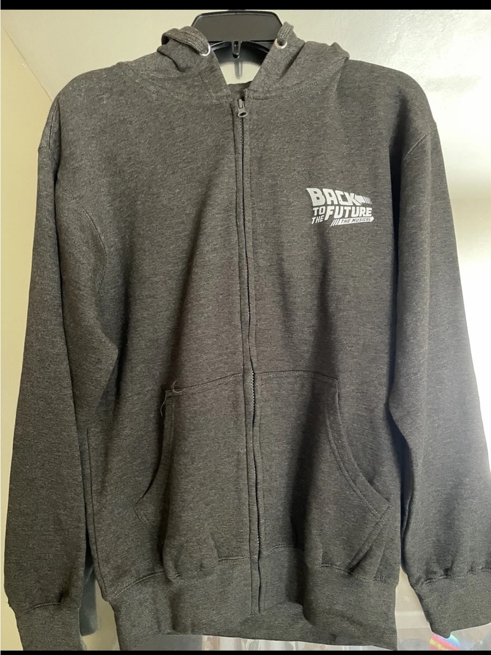 Back to the Future: the Musical Gray Small Hoodie
